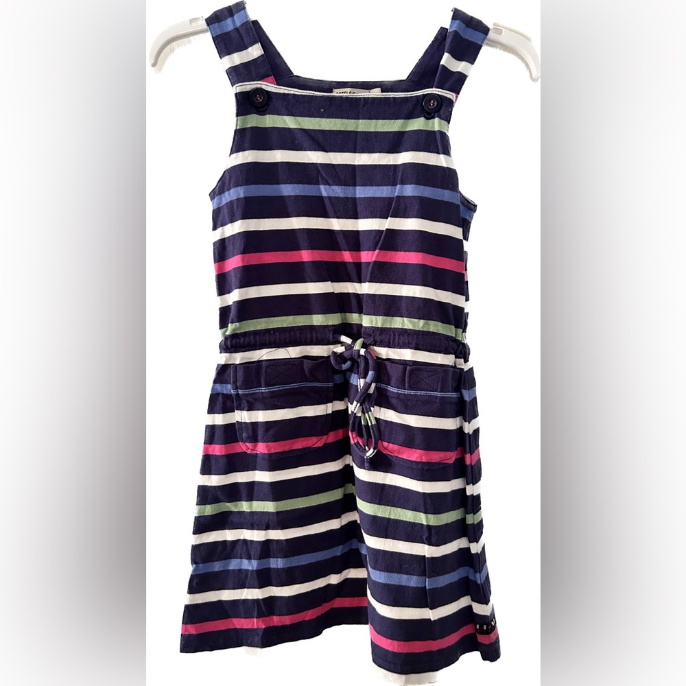 Navy blue Batela striped dress never worn with pockets